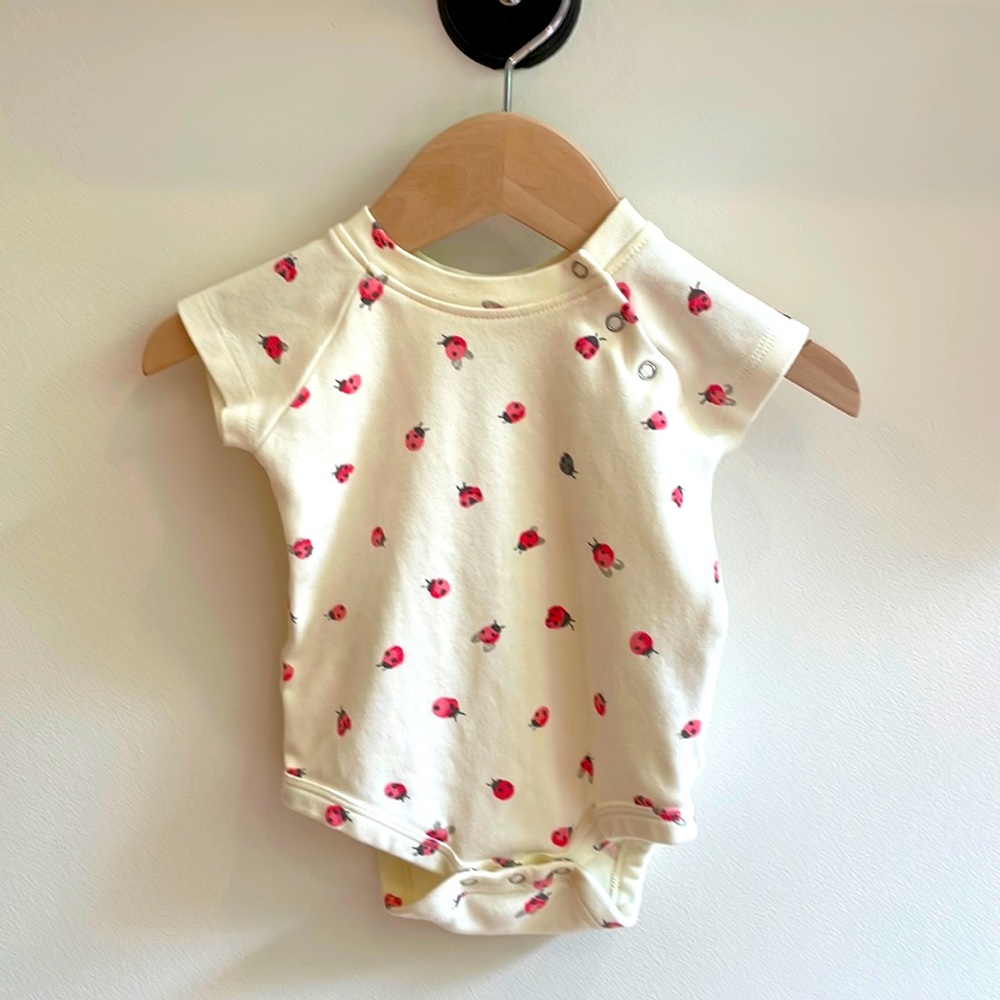 Pehr - Short Sleeve One-Piece - Lucky Ladybug / 3 - 6 mos